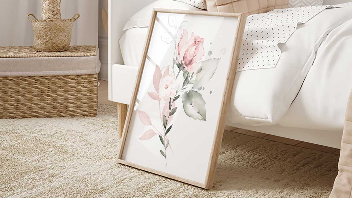 Girls Floral Wall Art