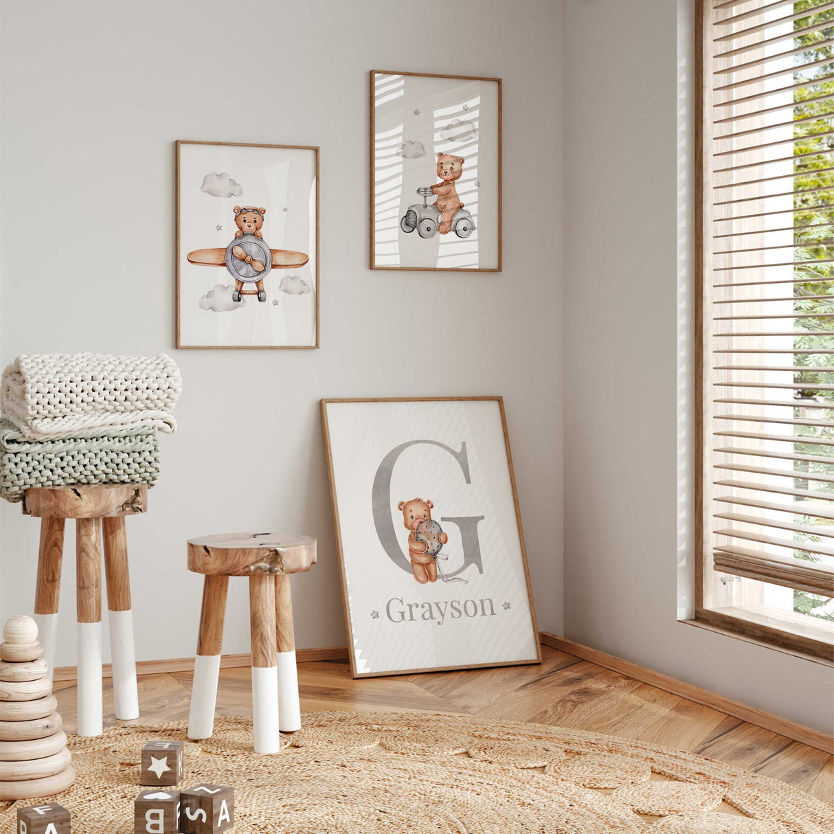 Personalised Teddy Bears Set