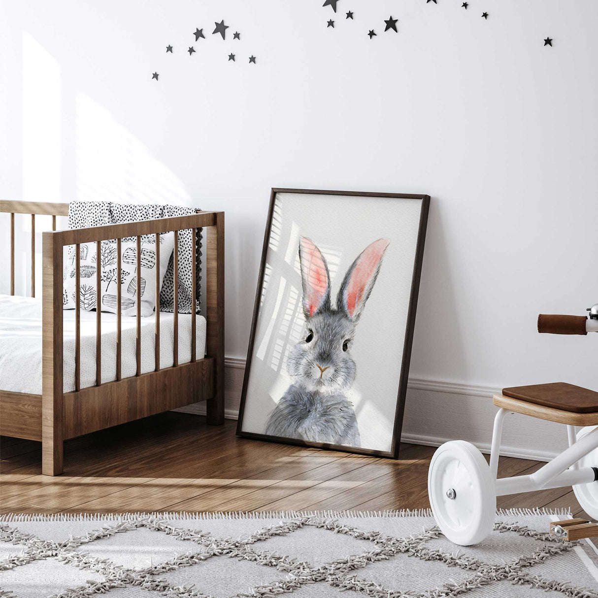 Bunny wall decor for boys and girls