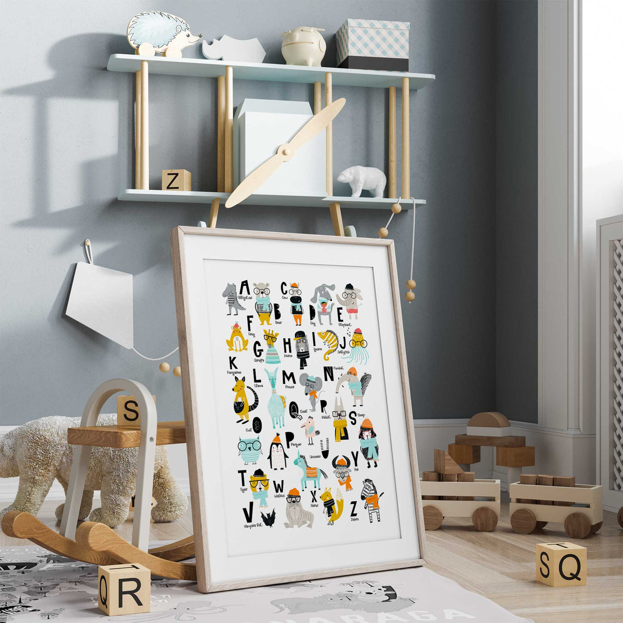 Animal Alphabet Poster
