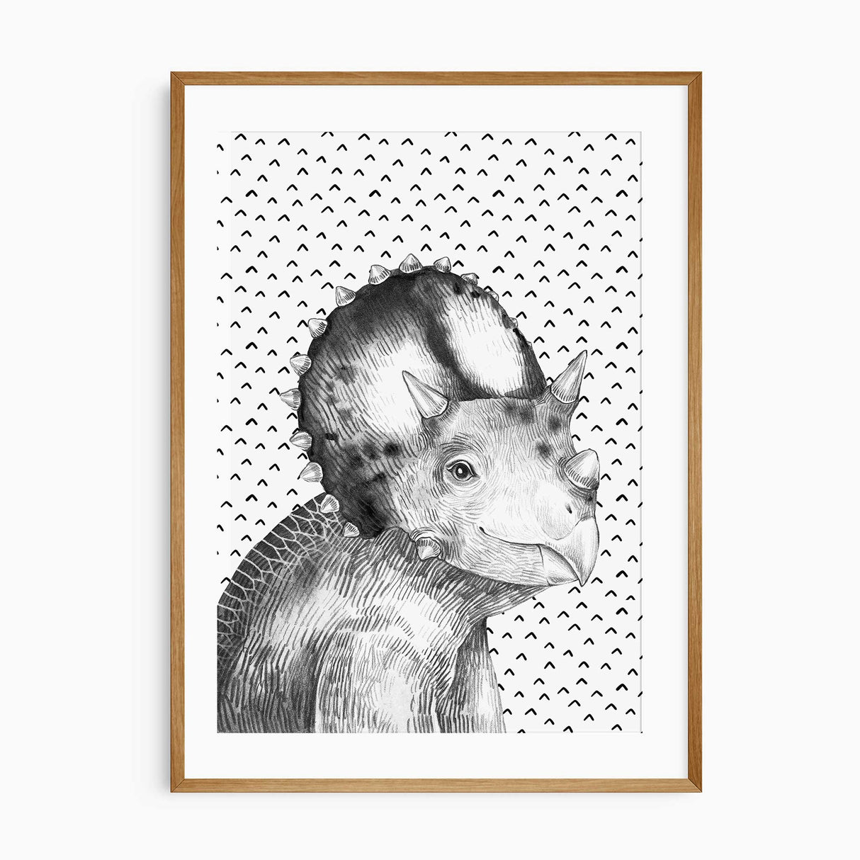 Dinosaur art prints for kids in monochrome design, perfect for boys bedroom wall gallery.