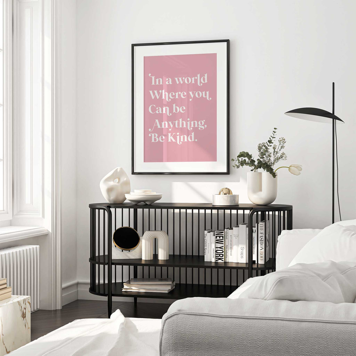 Choose kindness wall art for bedroom