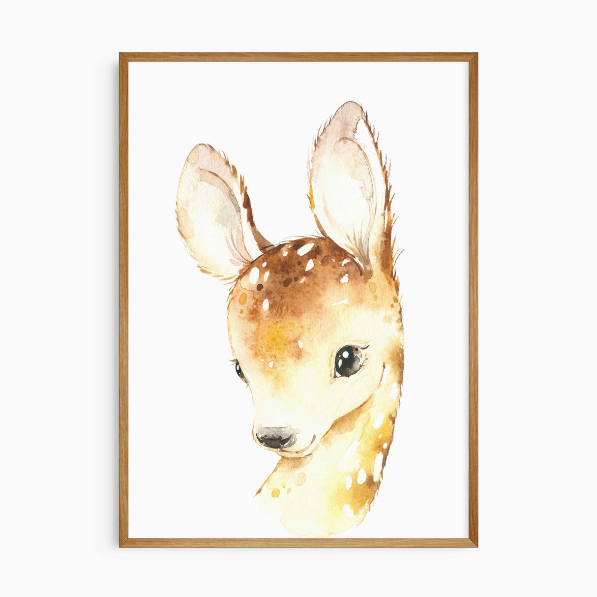 Deer woodland print for gender-neutral nursery