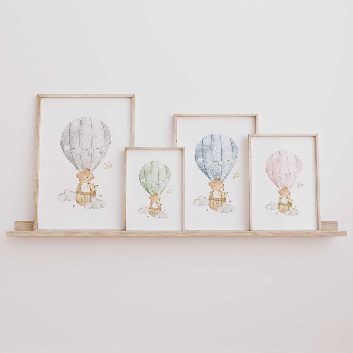 Nursery wall print with Dr. Seuss-inspired quote and dreamy moon and stars design