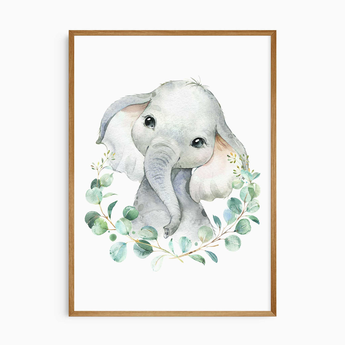 Dream Big Little One nursery wall print with greenery and gentle tones.