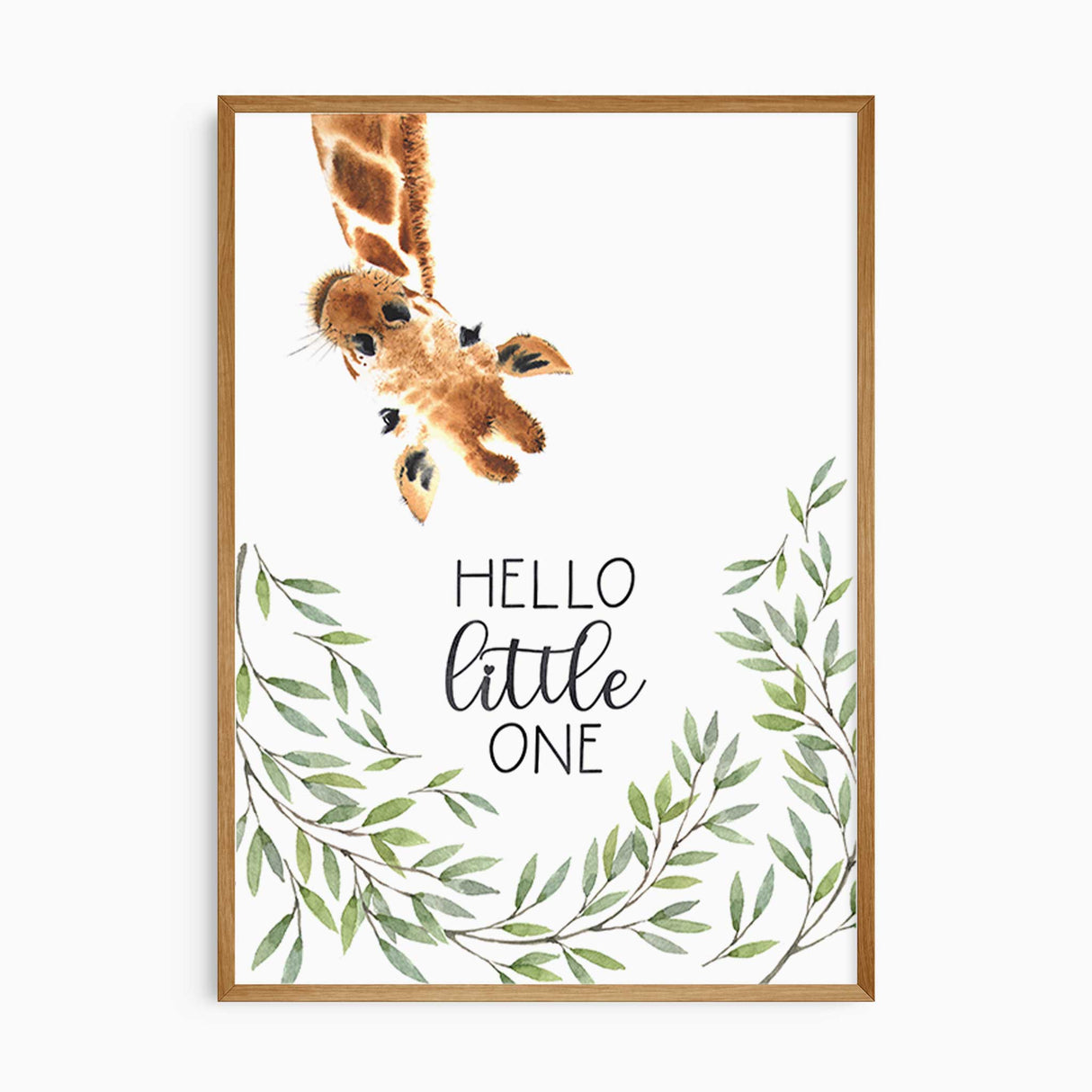 Baby room giraffe wall art set of 2 safari prints for nursery décor
