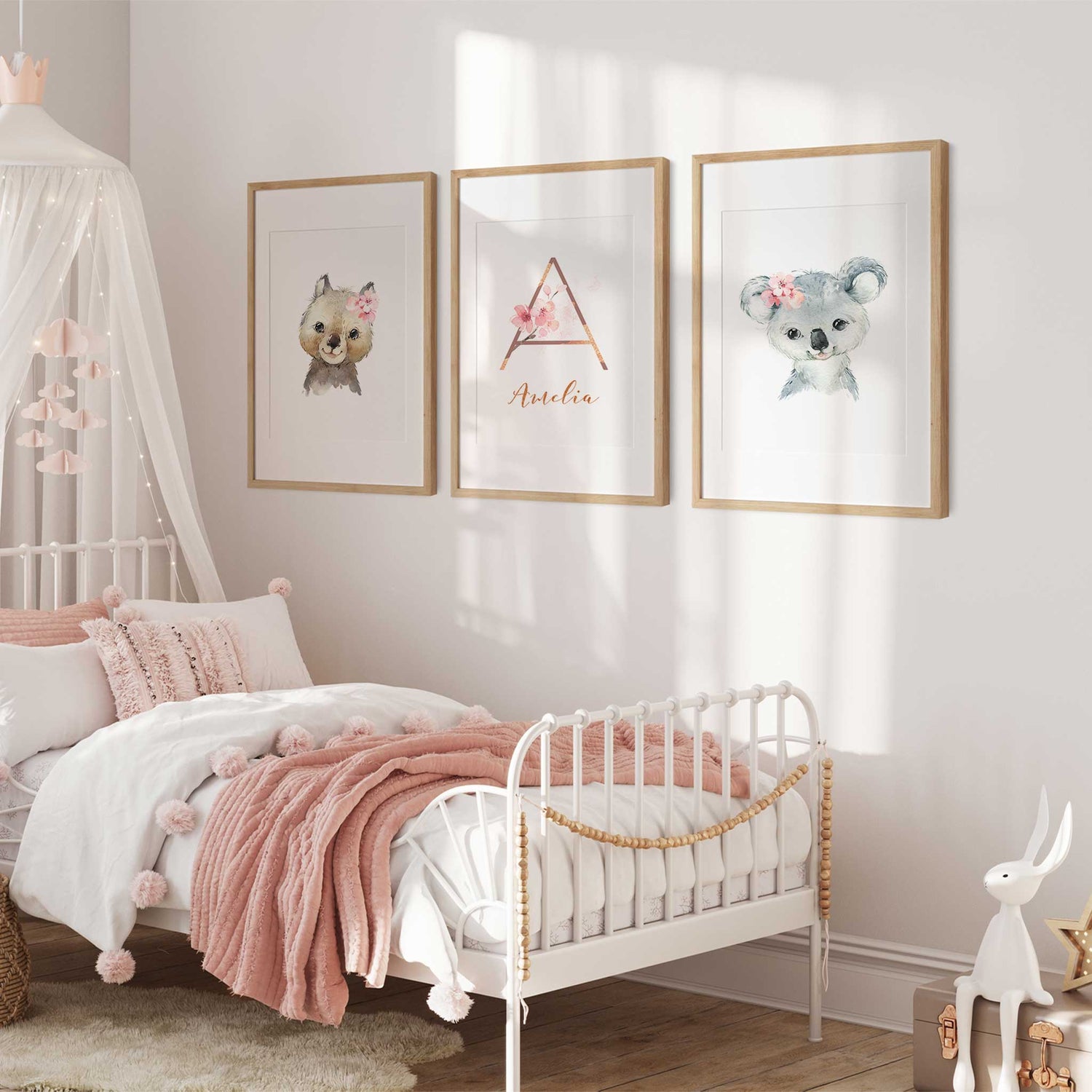 Koala & Wombat Personalised - Set of 3