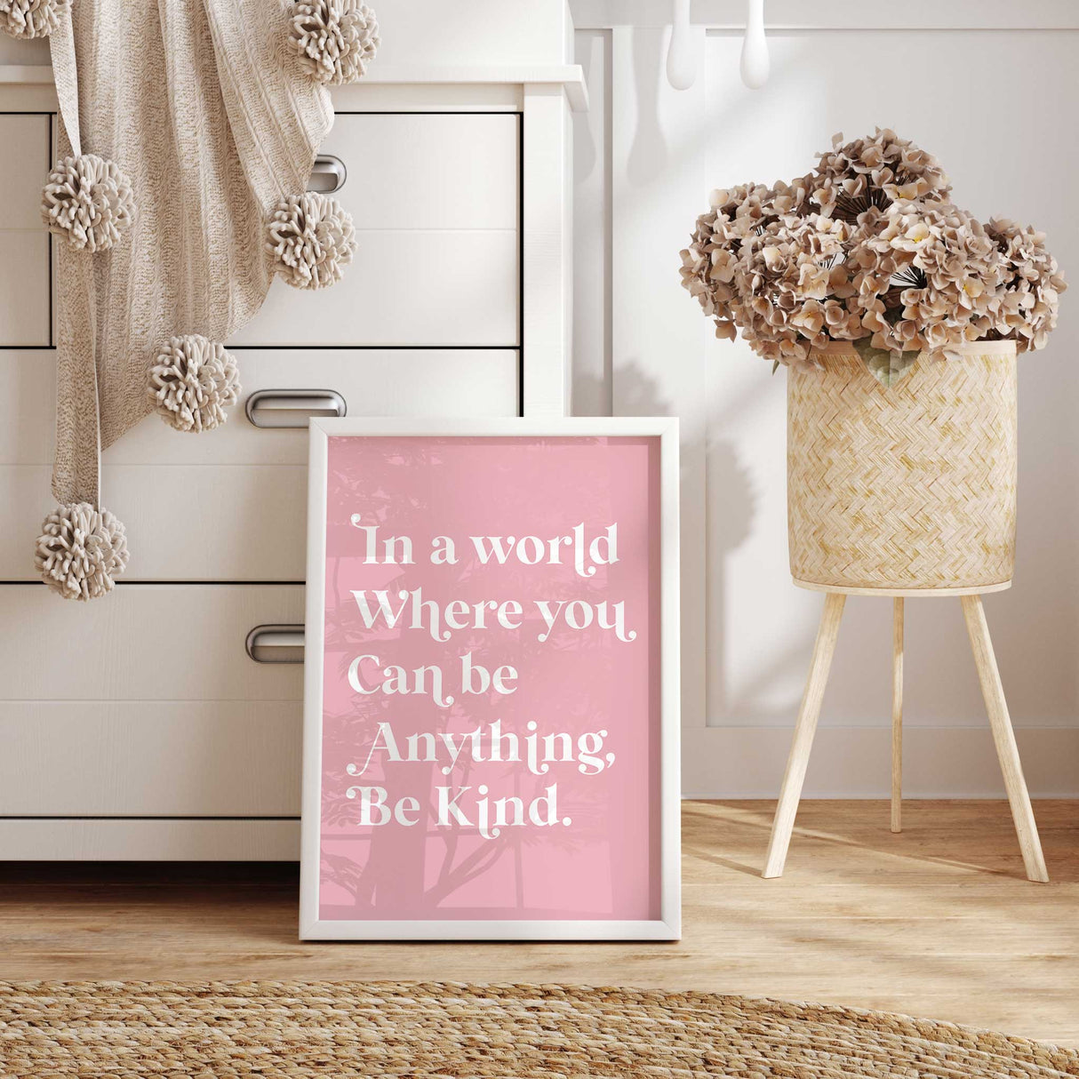 Positive quote wall art for girls room decor
