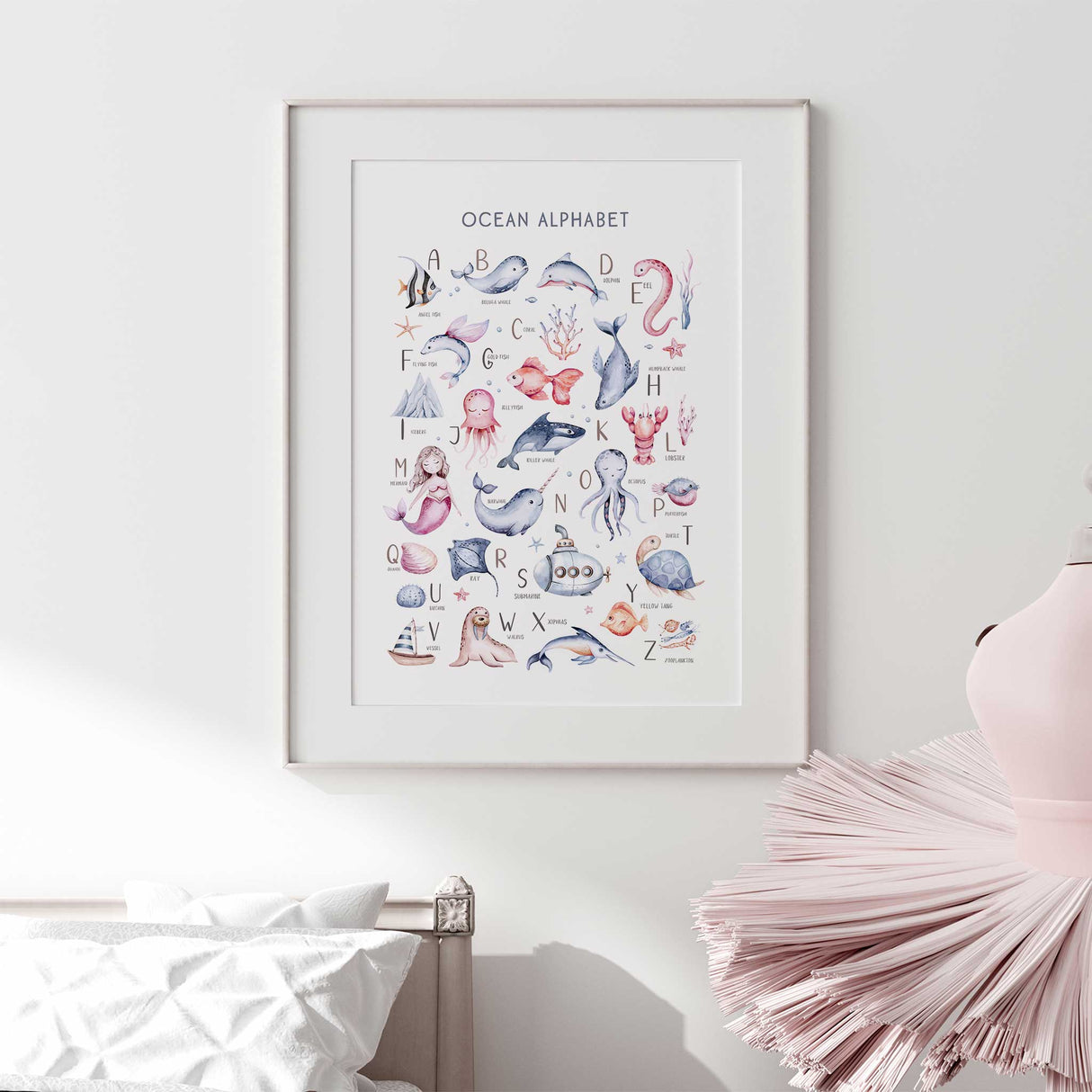 Ocean Alphabet Print