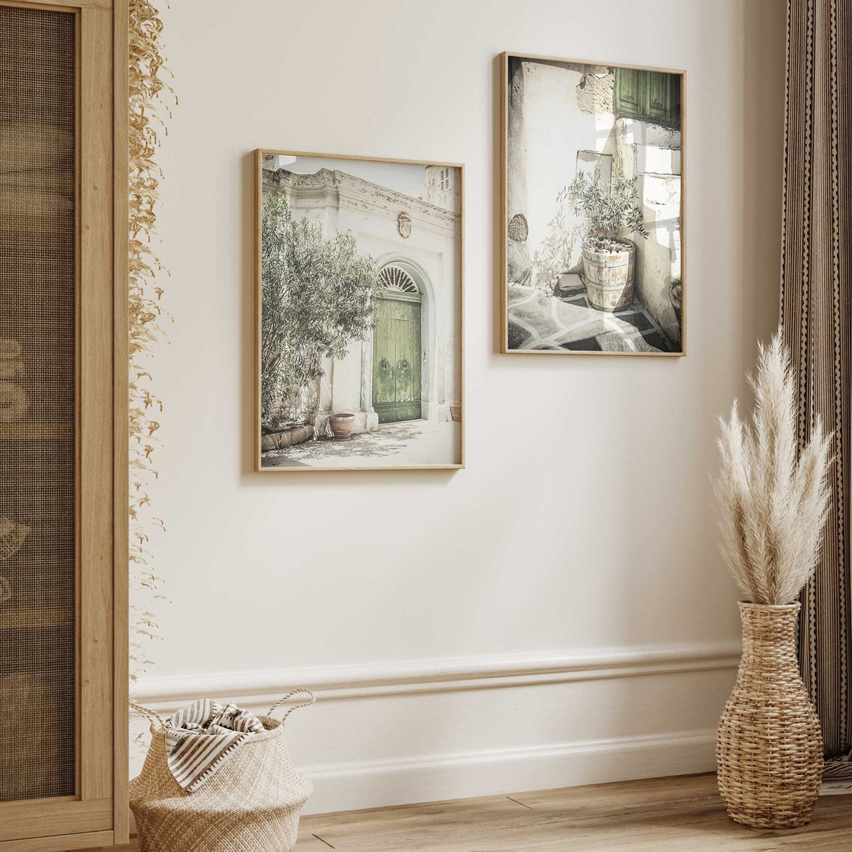 Minimalist Mediterranean decor prints for neutral, coastal, or farmhouse interiors