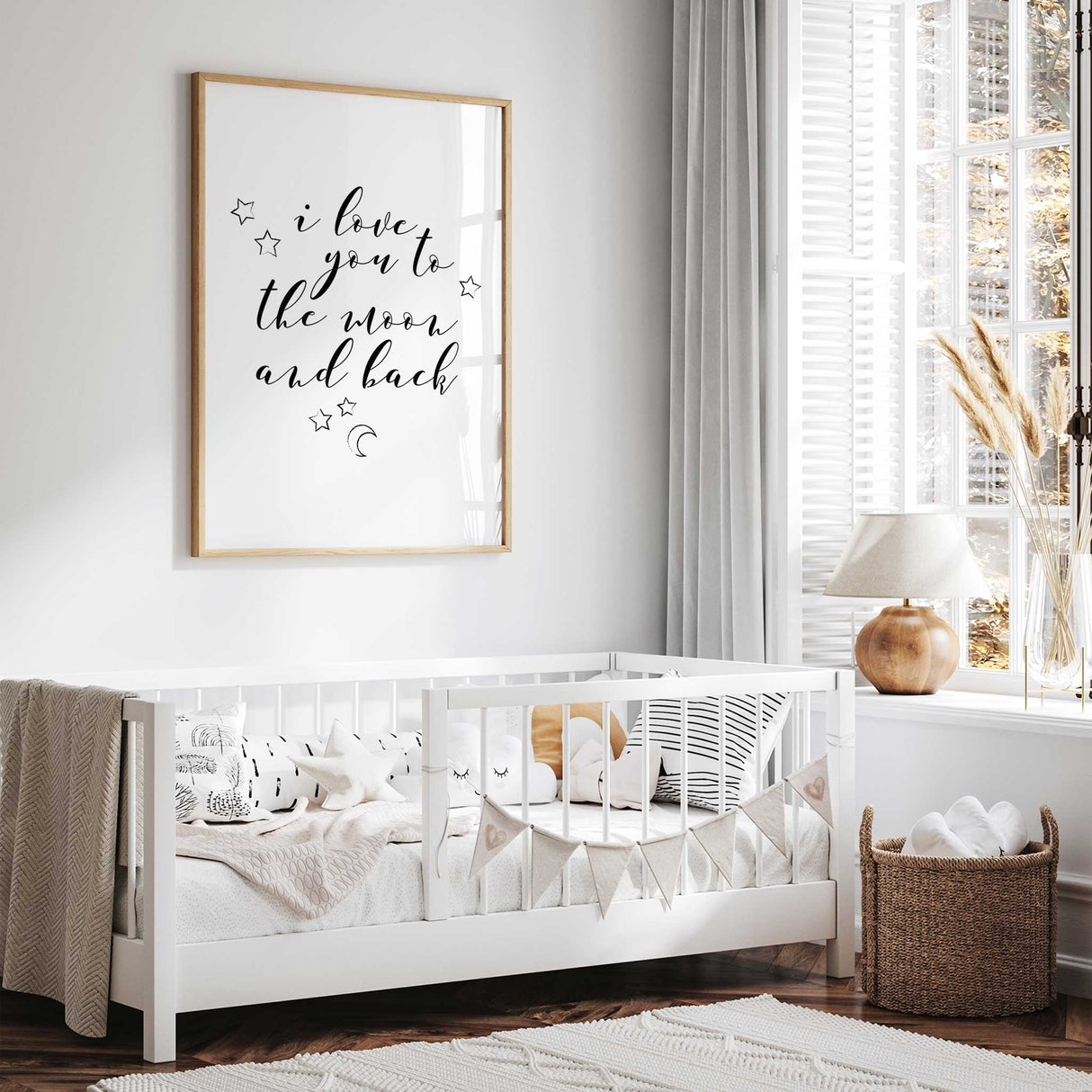 Handwritten style quote wall art for children