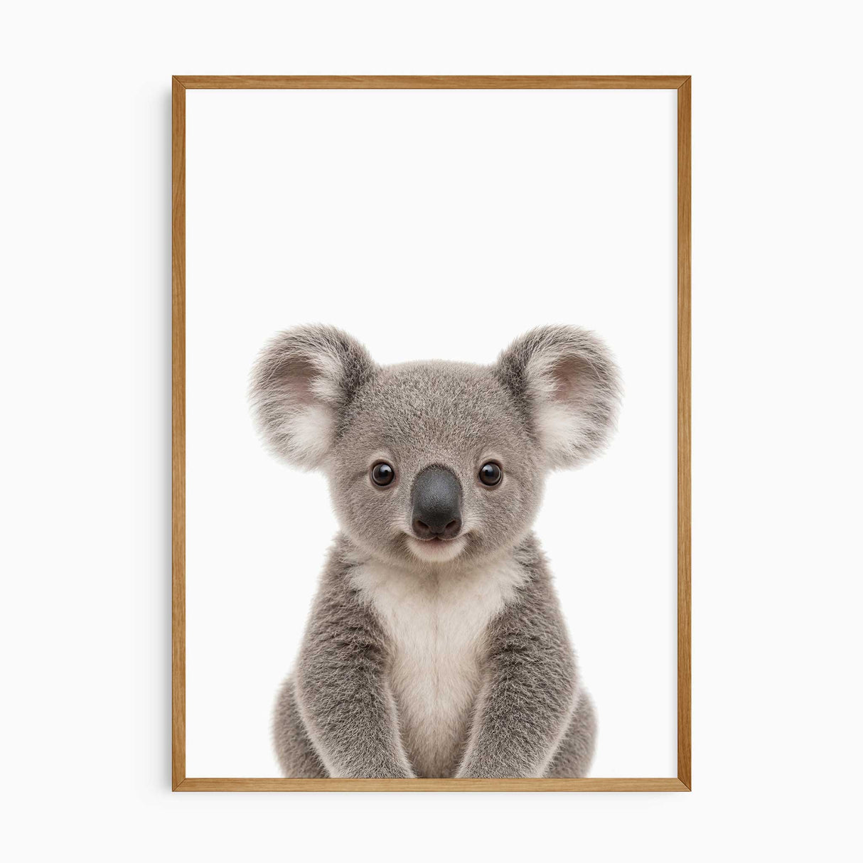 Gender neutral Australian nursery decor with soft animal wall art prints