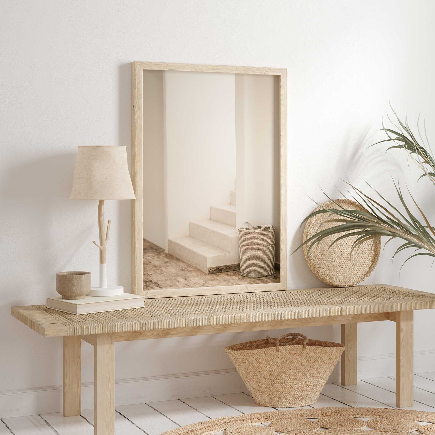 Minimal photo print of staircase for modern home decor