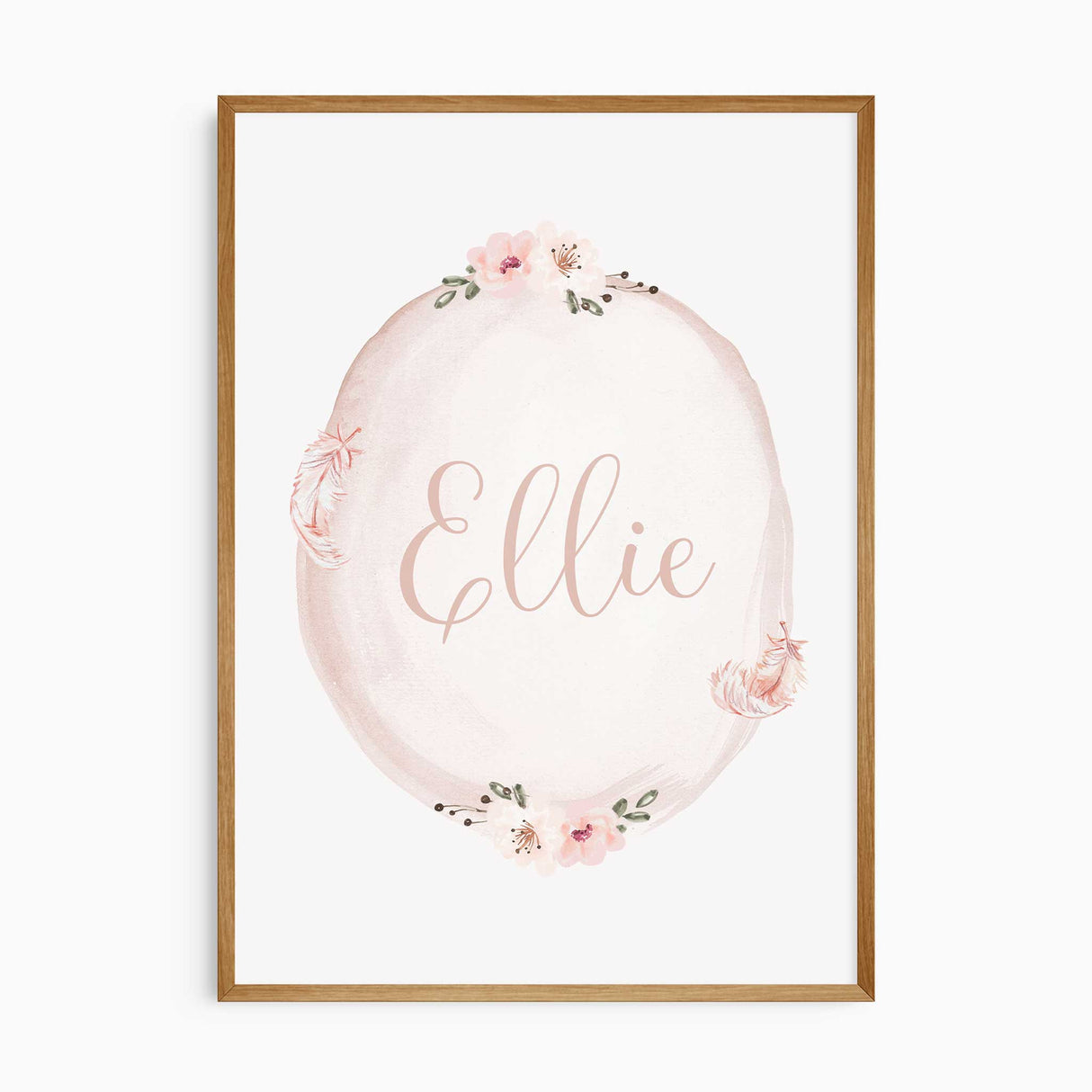 girls room wall art featuring personalised fairy design