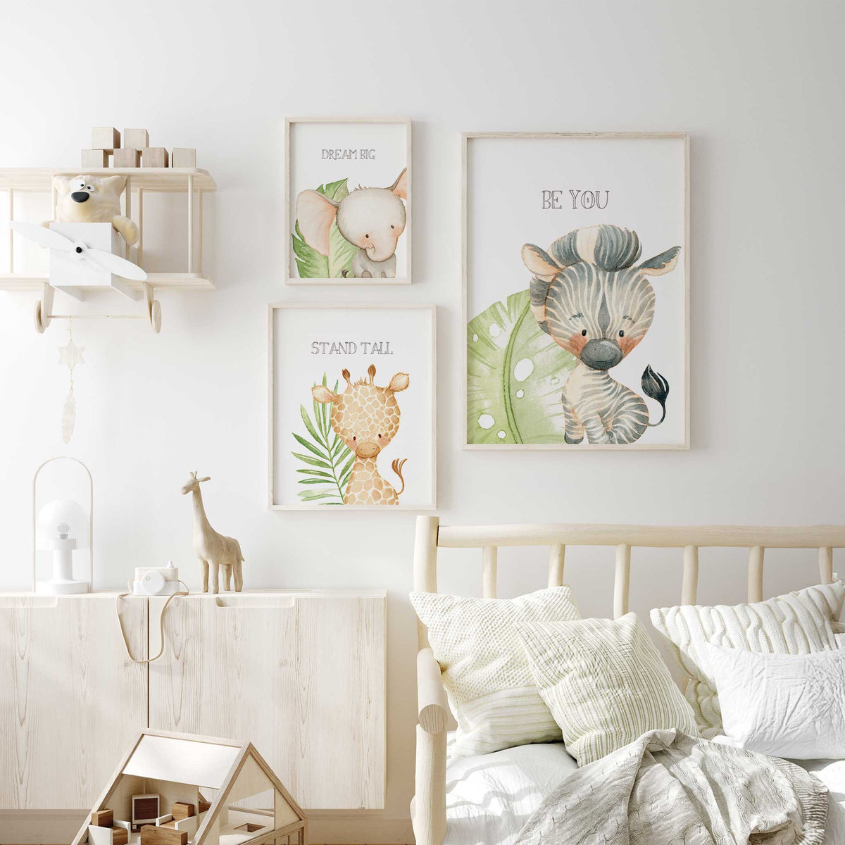 Safari Nursery Wall Art Set of 3 | Jungle Theme Animal Prints – My ...