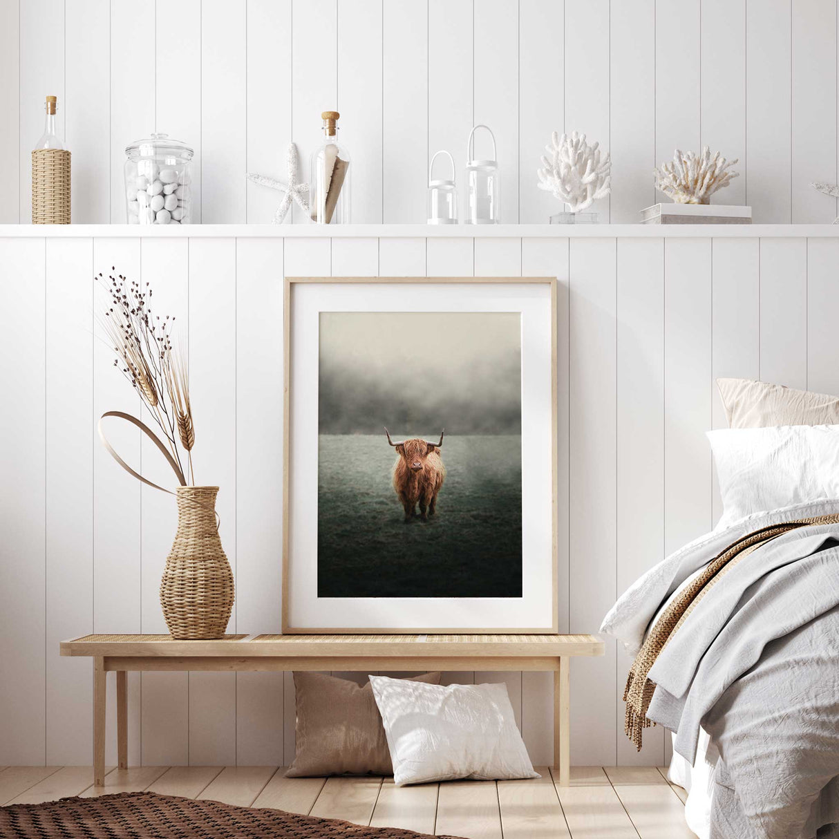 Rustic animal photography wall print
