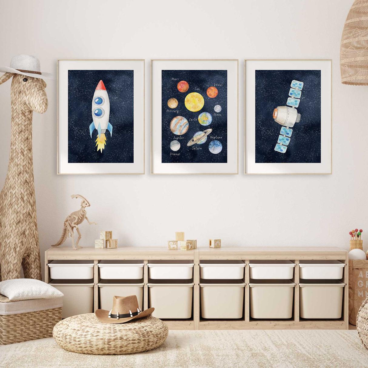 Kids Wall Art Nursery Wall Art Space Wall Art Outer Space Decor Dream Big Little One Space Print Galaxy Print Planet Print
Star Print