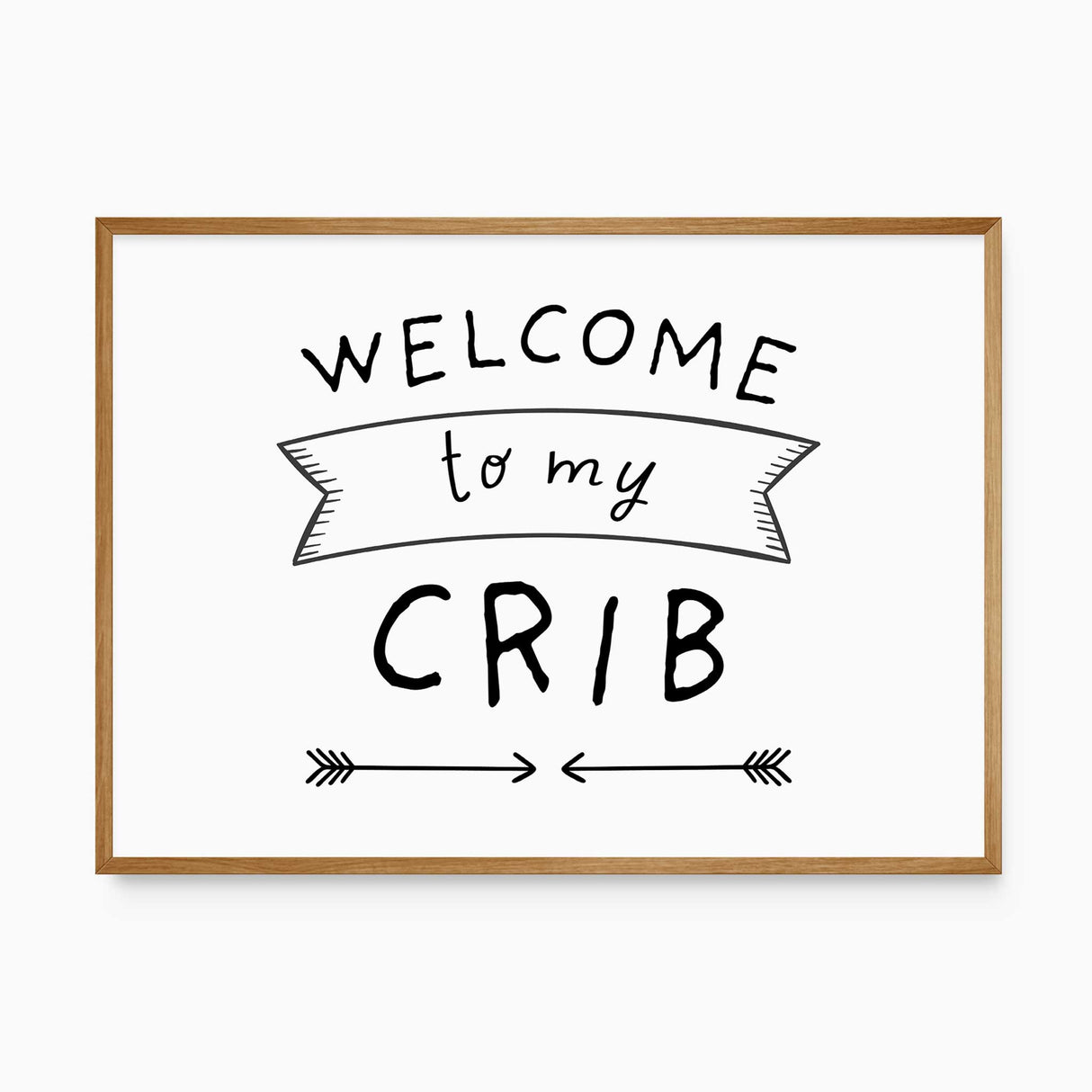 Welcome to my crib wall art in black and white for nursery decor