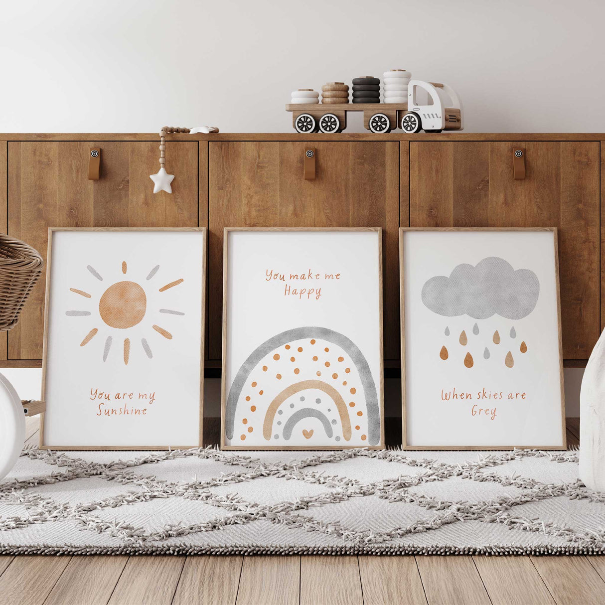 Baby Shower Gift New Mom Gift Nursery Wall Decor Set Kids Wall Art Set Childrens Affirmation Prints Positive Message Art Modern Childrens Prints