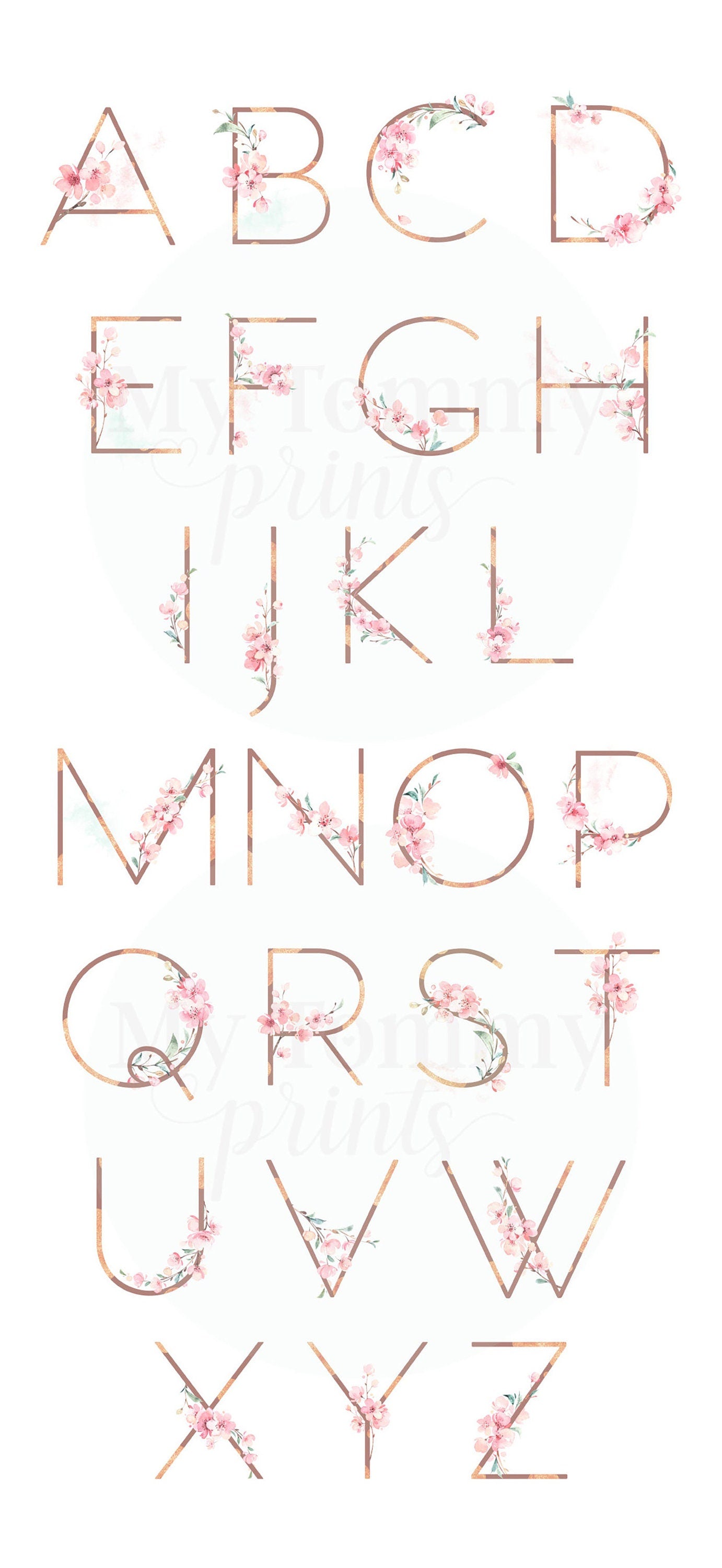 Custom girls nursery art set with bunnies and name print, ideal for creating a personalised bedroom space.