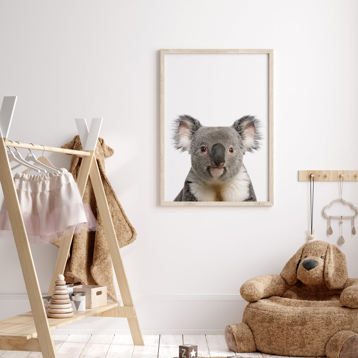 Koala wall art for kids bedroom and nursery
