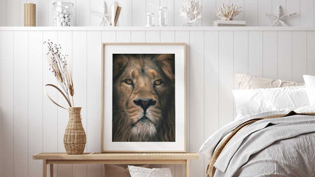 Neutral-toned animal wall art print – modern home decor for living room or bedroom"