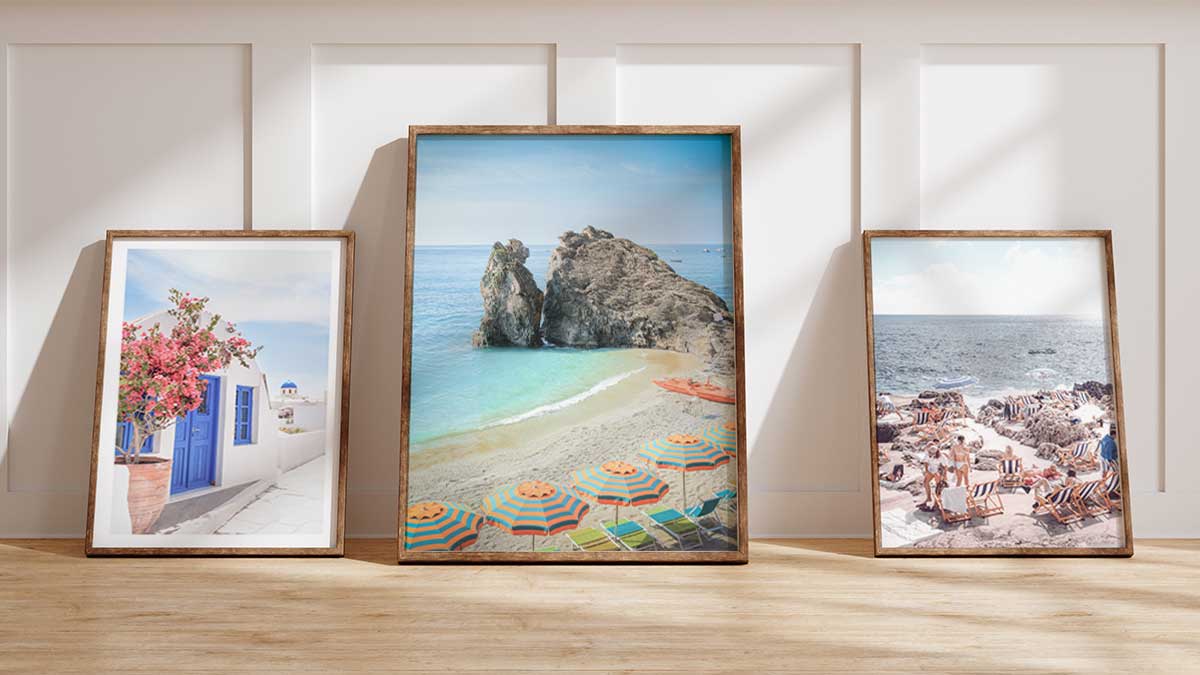 Travel wall art collection featuring landscape and destination photography prints