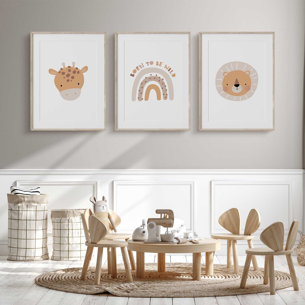 Boho Born To Be Wild Nursery Art