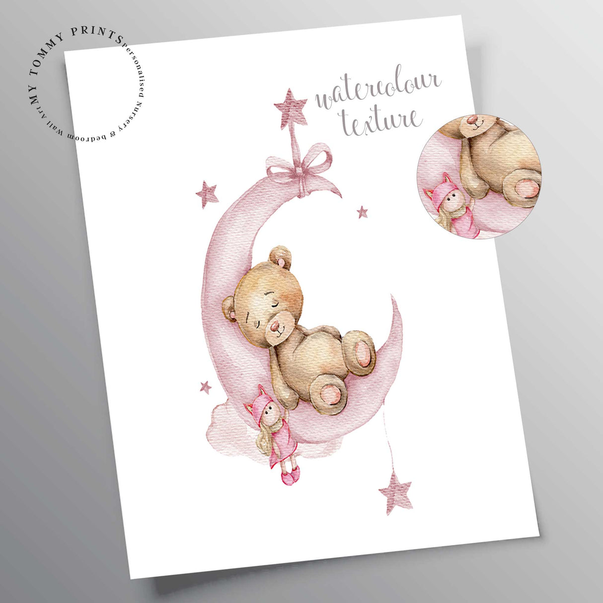 Girls Teddy Bear Prints