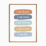 LOVE Positive Affirmations And Hearts