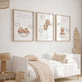 Christian nursery print with uplifting Bible verse and playful illustrations, perfect for any child’s room.