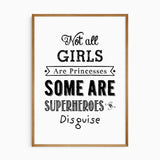 Girls Super Hero Poster