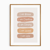 Sun & Rainbow Affirmation Prints