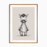 African animal wall art set for nursery or kids room