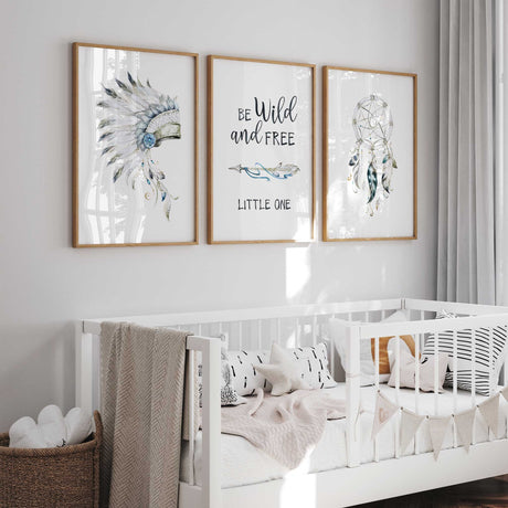 tribal boys nursery prints