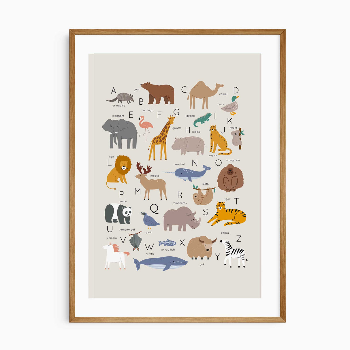 Animal Alphabet Print