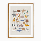 Animal Alphabet Print