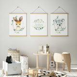 Kangaroo, Koala & Name Prints