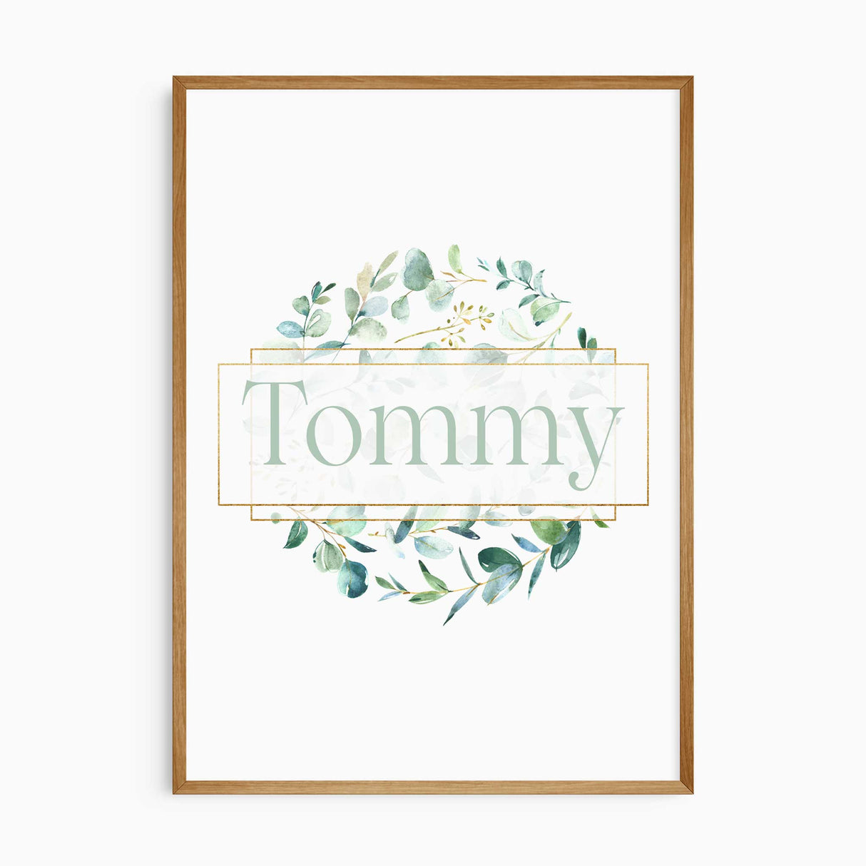 Personalised Australian wildlife nursery wall art set of 3 featuring koala, kangaroo, and custom name print