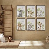 Baby animal quote wall art prints for safari themed nursery decor