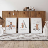 Personalised Teddy Bears Set