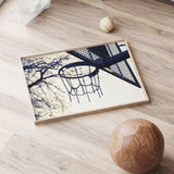 modern basketball wall art for boys bedroom decor