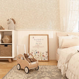 Boho floral quote wall art for girls nursery and bedroom