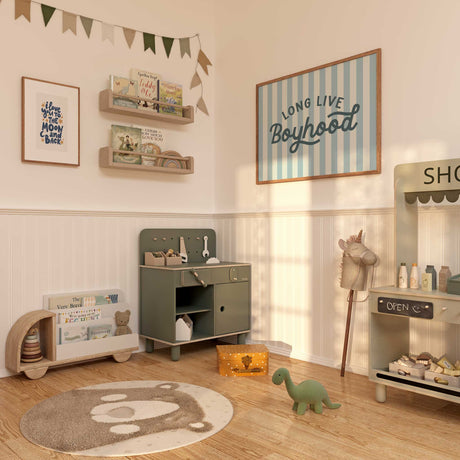 Long live boyhood statement print for a young boys bedroom
