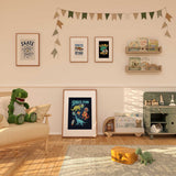 Boys bedroom wall art prints styled for nursery and bedroom