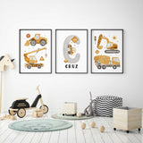 Personalised Construction Prints