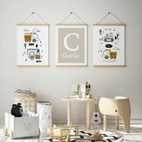 Personalised Construction Prints