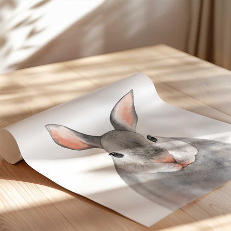 Neutral nursery wall art set with forest animal theme