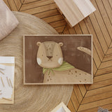 Neutral cheetah safari print for baby nursery decor