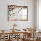 coastal tree swing wall art print